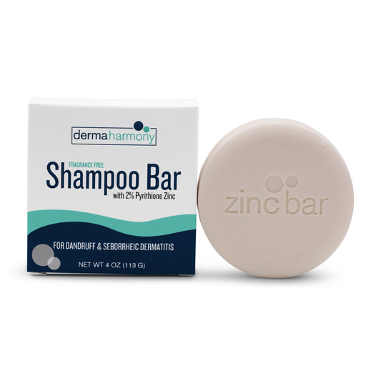 2% Pyrithione Zinc Dandruff & Seborrheic Dermatitis Shampoo Bar - Fragrance-Free