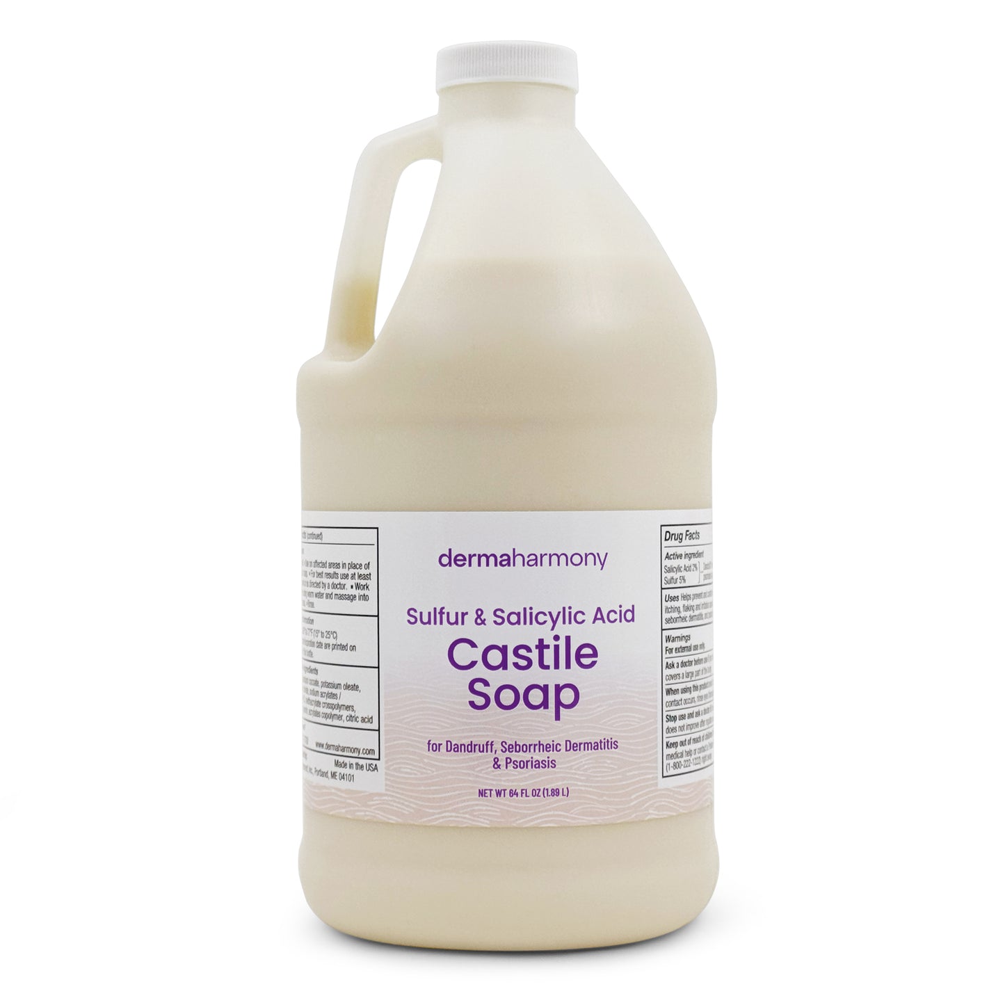 5% Sulfur & 2% Salicylic Acid Liquid Soap - Half Gallon